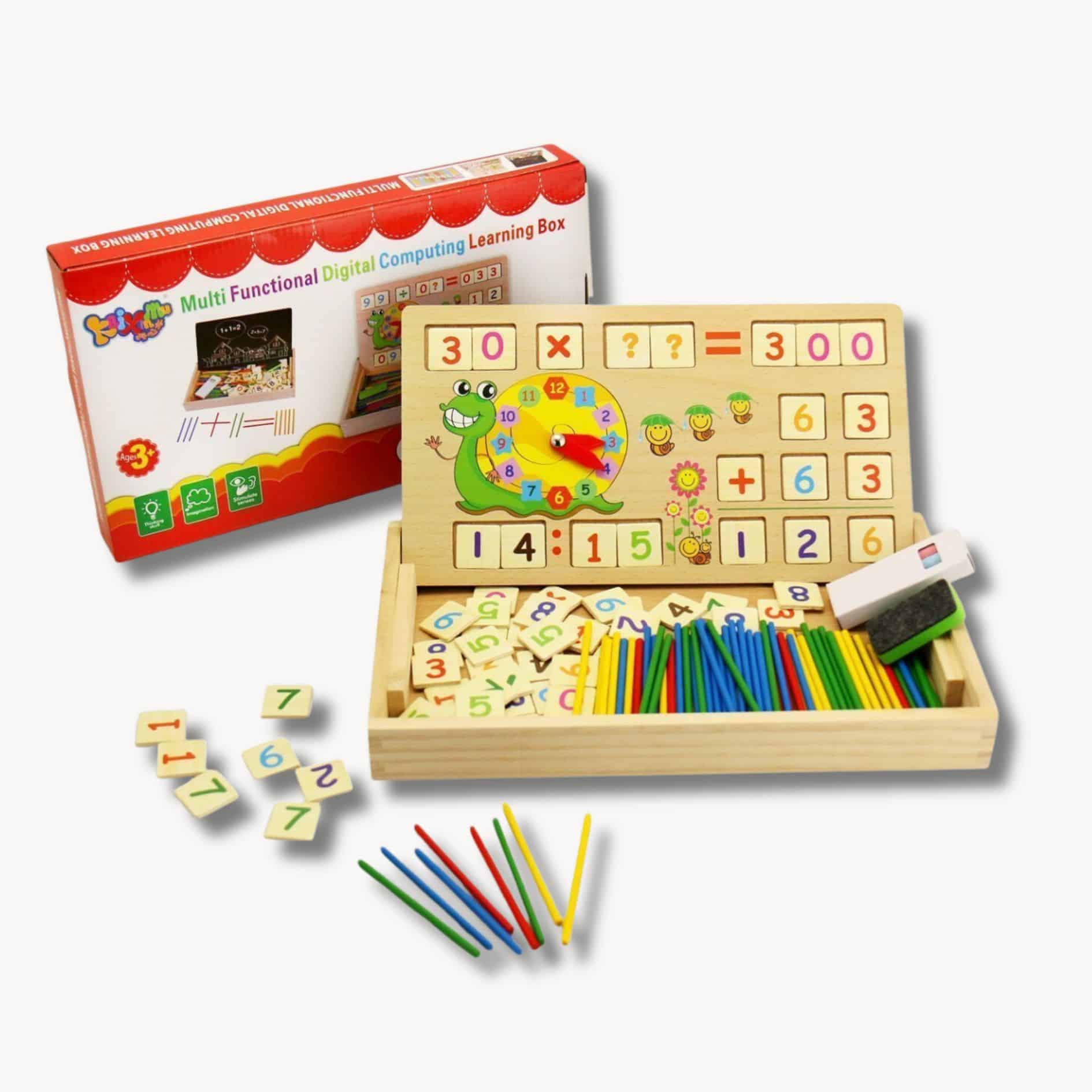 Toyvian 1 Jeu Jouet Éducatif pour Enfants Matériel De Mathématiques  Montessori Jouet Interactif pour Enfants Jouet Scientifique Jeu De Calcul
